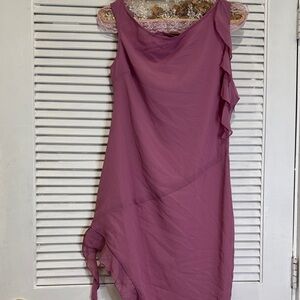 Motel Rocks Asymmetrical Purple Dress